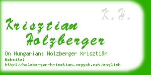 krisztian holzberger business card
